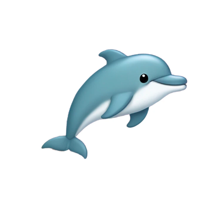 doplhin in a baby blanket sticker