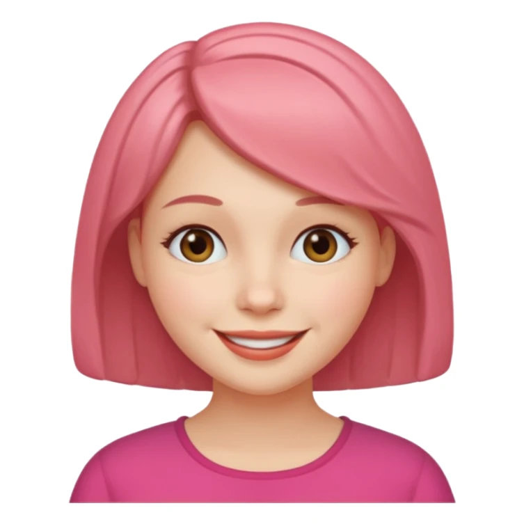 a smiling, bobbed-haired woman sticker