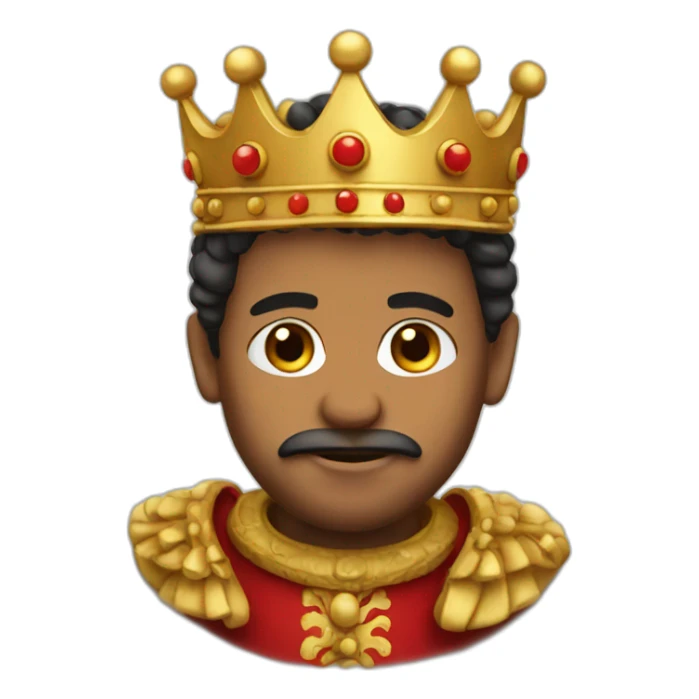 king spanish sticker