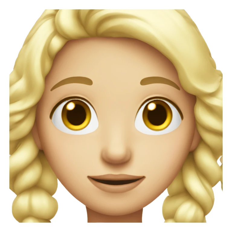 Cute christmas blonde girl sticker