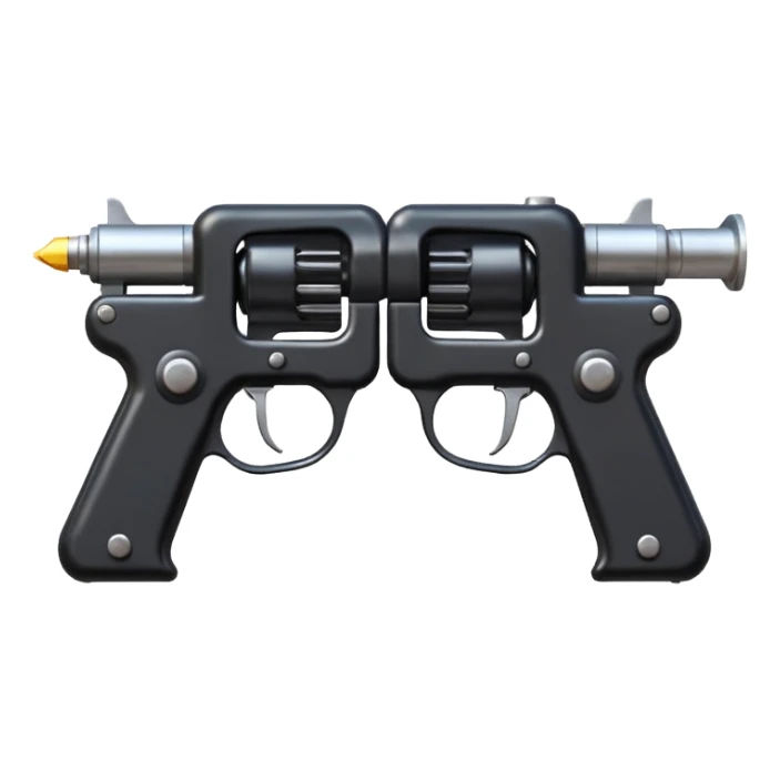 i want to make an X letter using 2 gas pump   pistols sticker