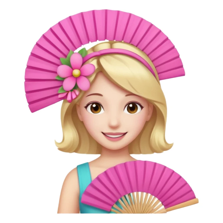 Clean girl pink fan and I love sticker