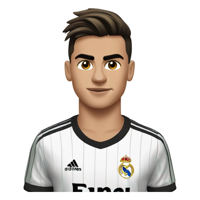 Dybala with Real Madrid t-shirt sticker