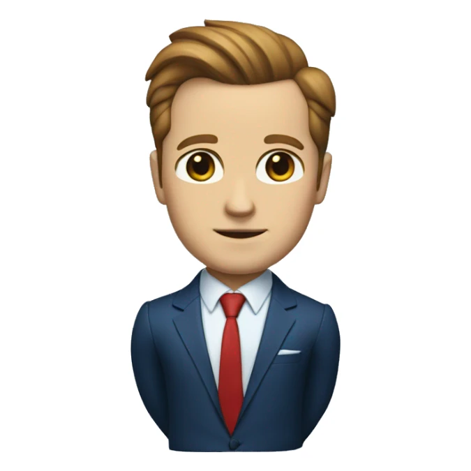 harvey specter in blue suit, red tie sticker