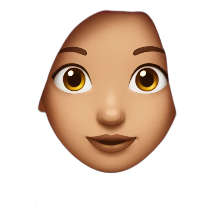 Girl pink hair sticker