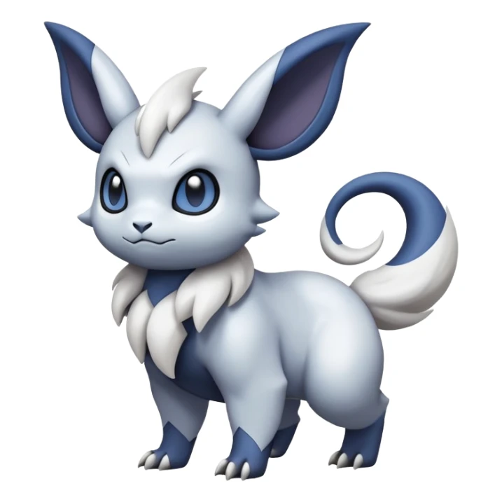 Mewostic-Absol-Minccino-Pokémon-Fakémon-hybrid-creature (full body) sticker