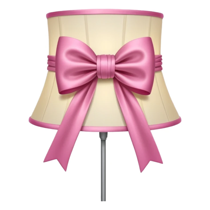 bow on a lampshade sticker