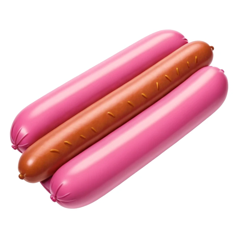   jeff koons style inflatable abstract SPAM MEAT  sausage art sculpture  sticker