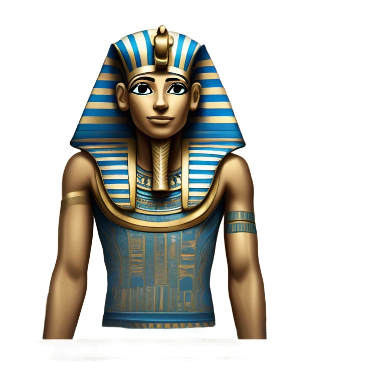 egypt sarcophagus gold blue white black , full body  sticker