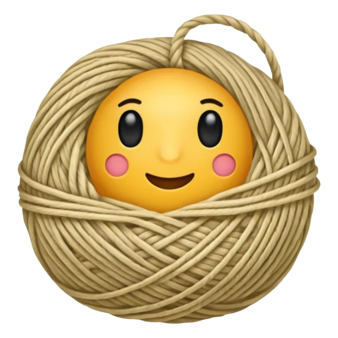 ball of yarn sticker
