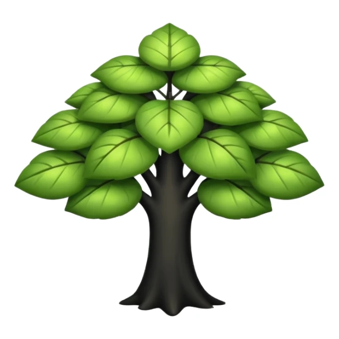 Crea un trébol de 5 hojas en negro sticker