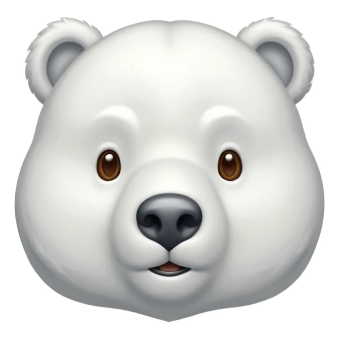 un ours polaire cagoulé sticker