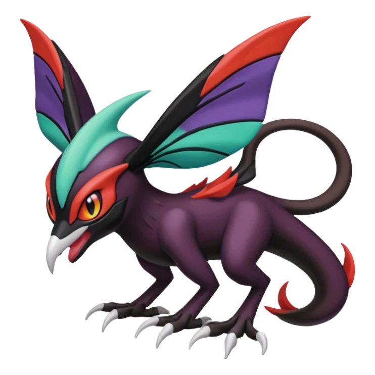 Meloetta-Darkrai-Noivern-Pokémon-Fakémon-creature sticker