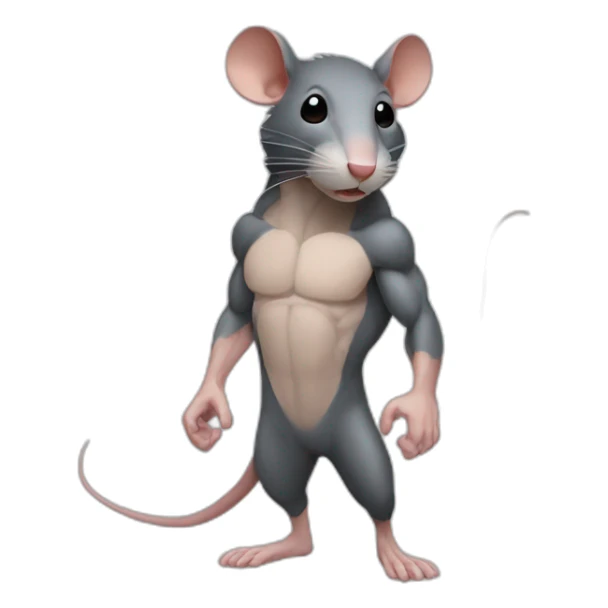 rat muscle sticker
