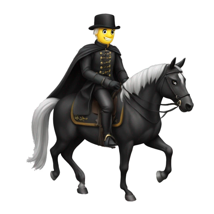 Schwarzer Dressur Sattel ohne Reiter und Pferd sticker