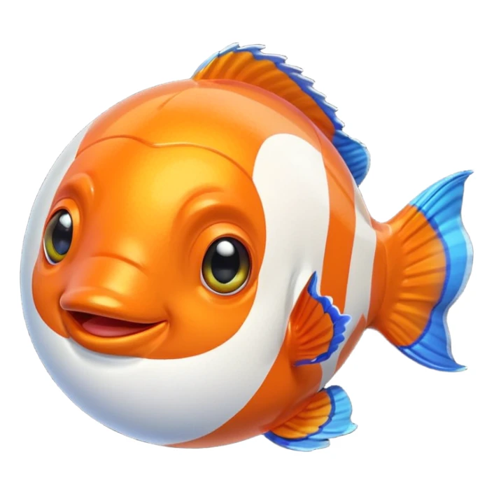 Ball of Goo with Rainbow Clownfish sticker