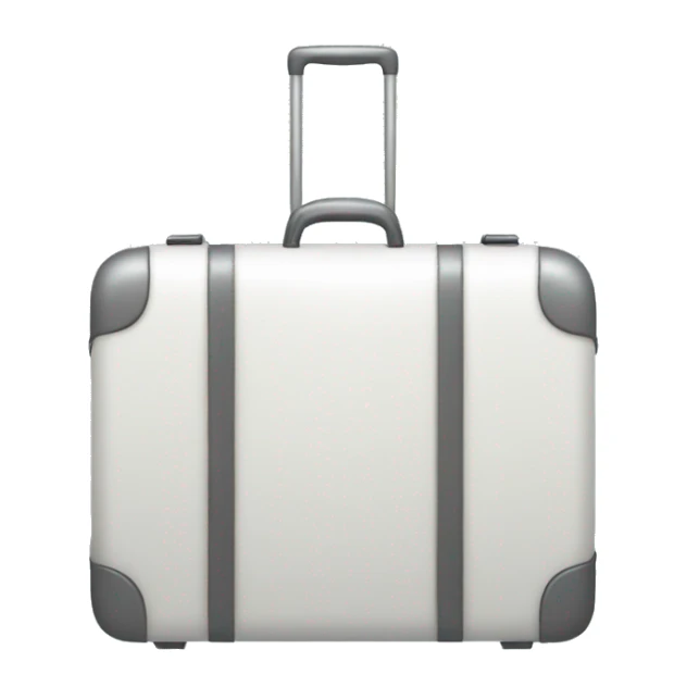 White suitcase sticker