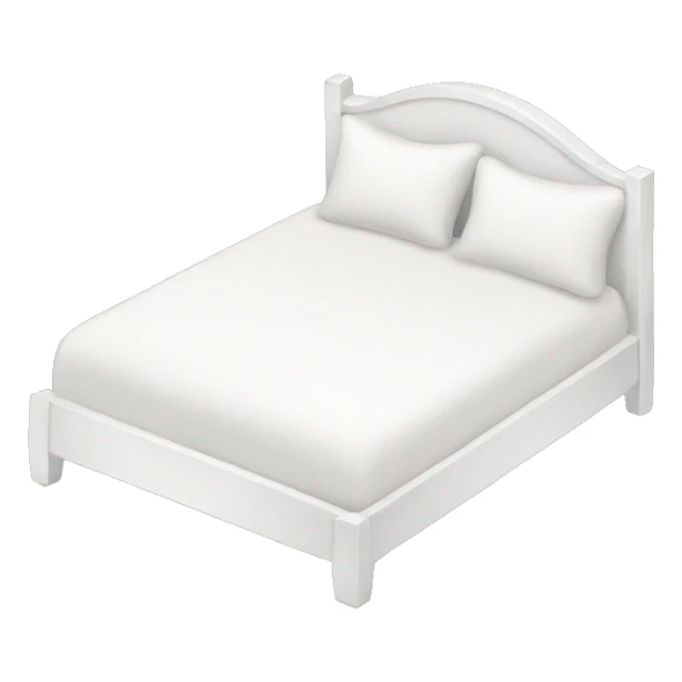 White bed sticker