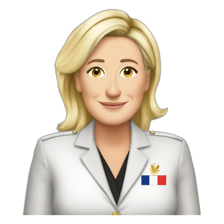 Marine le Pen en Afrique sticker