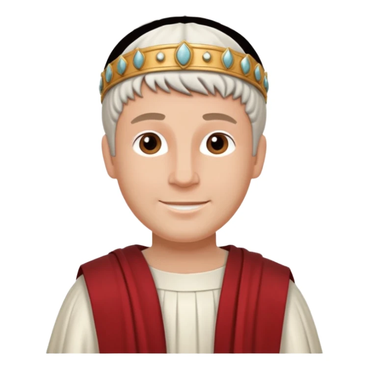 Necesito que hagas un dibujo estilo Soft cartoon illustration de poncio pilato sticker