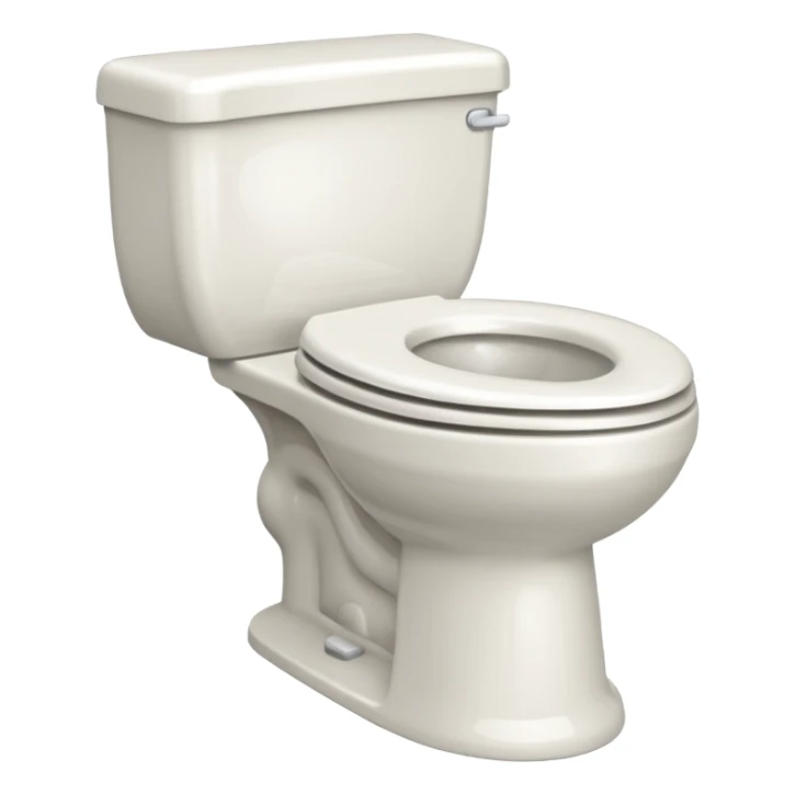 Standard potty without a person on it. sticker