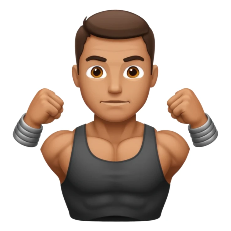 persona haciendo fuerza sticker