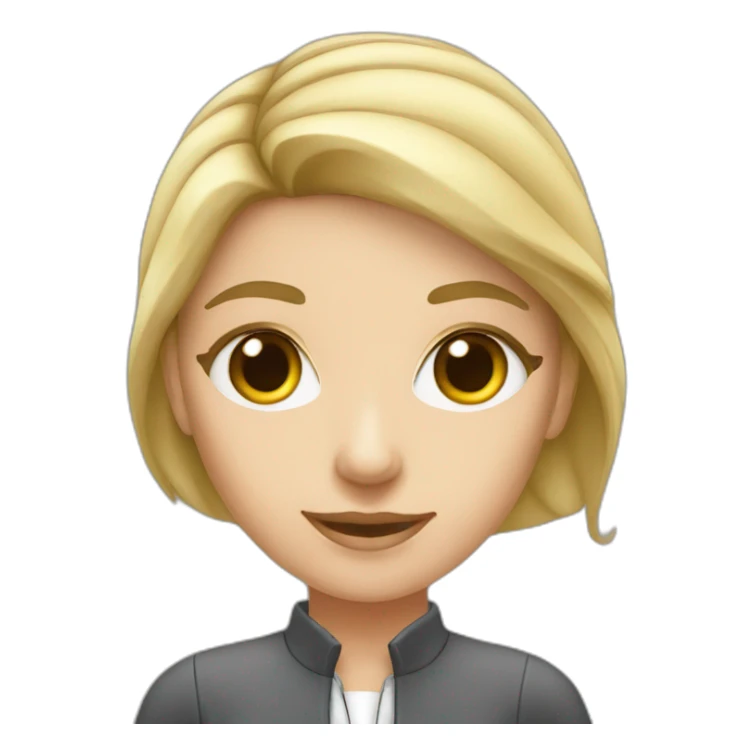 white girl Affiliate manager  sticker