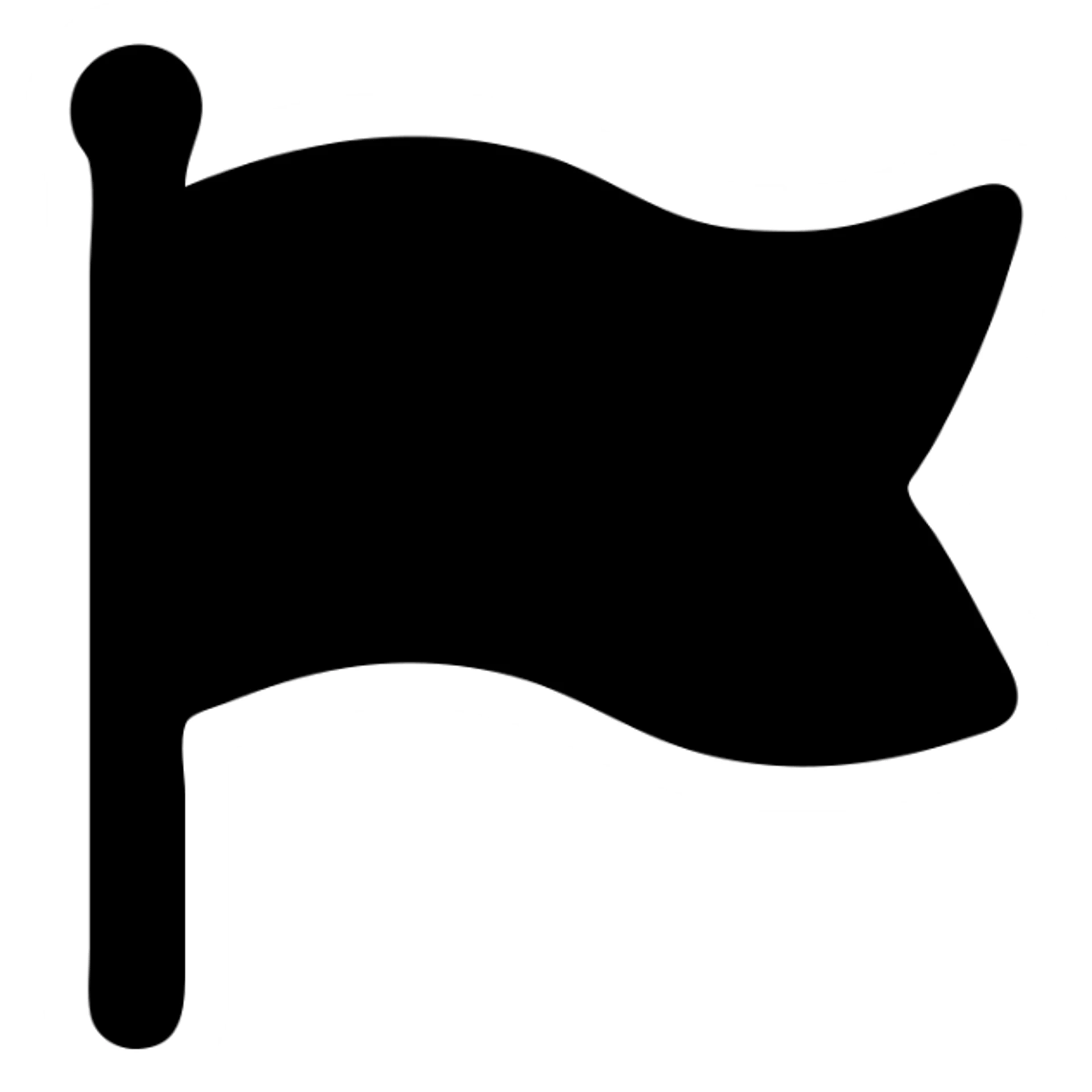 red flag, simple, iconic, clean design, no text, no emblem, on white background sticker