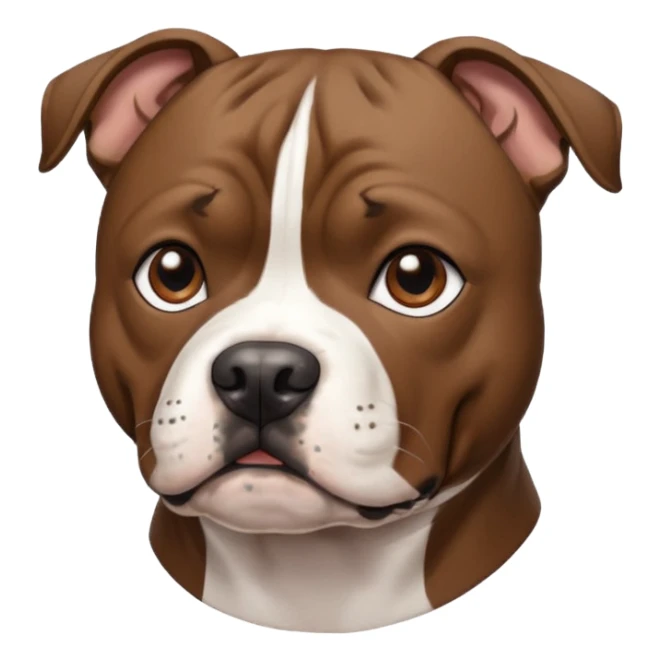 brindle staffordshire bull terrier sticker