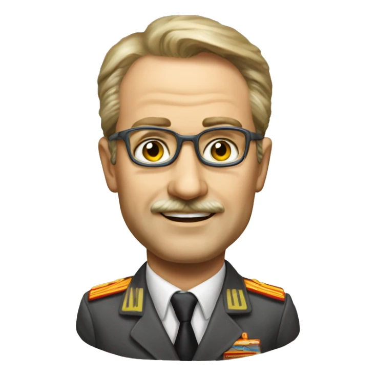 soviet engineer diplomat full scale photoealistic sticker