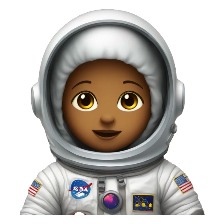 Baby in space suit sticker