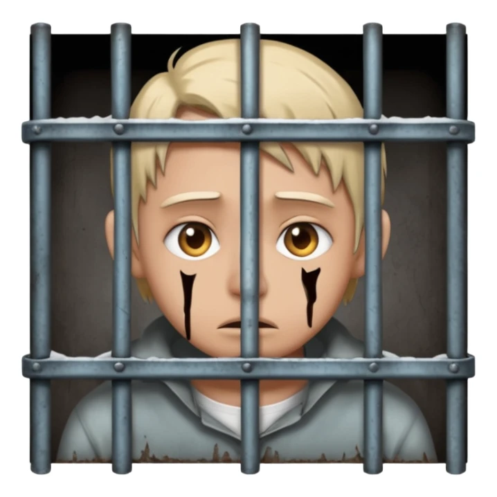 haz una persona encerrada entre rejas sticker