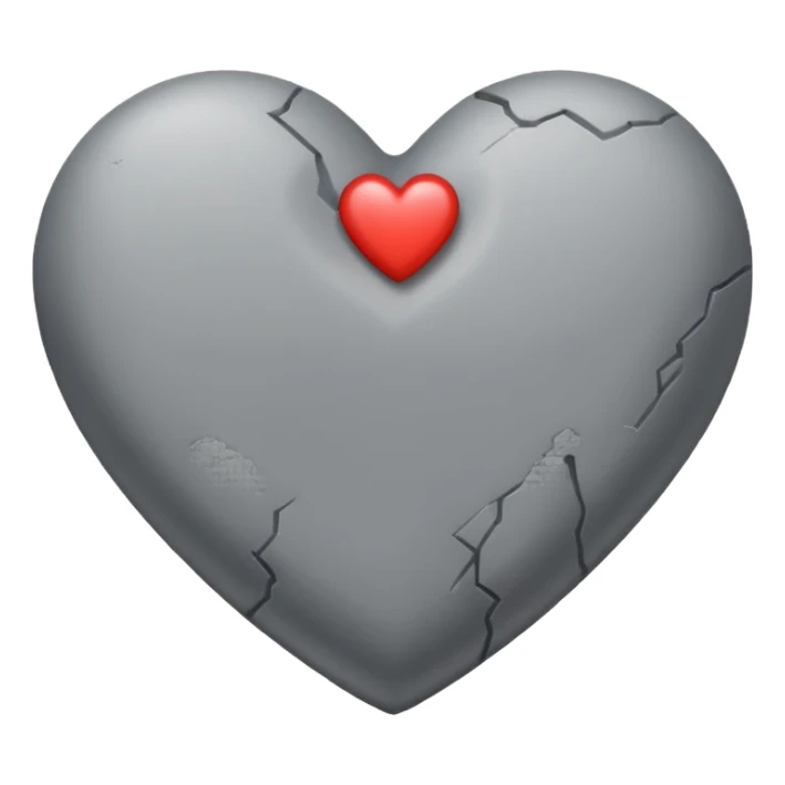 Corazon de piedra sticker