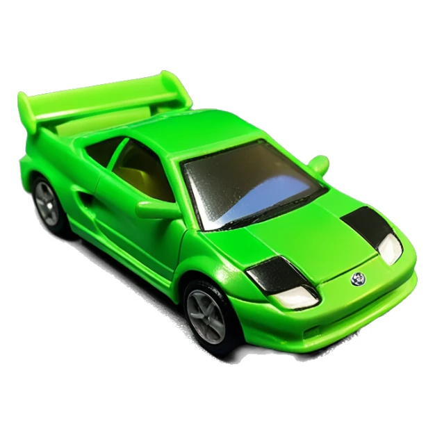 Hot Wheels 2004 Mainline First Editions Tooned Toyota MR2 Green rc car sticker