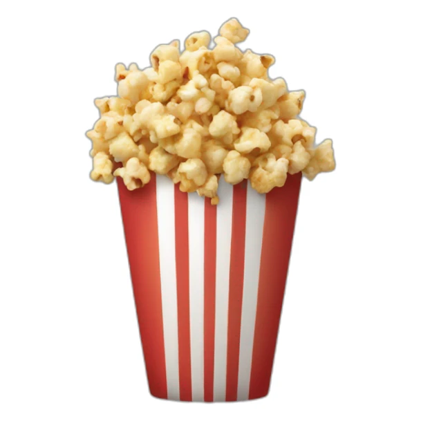apple popcorn emoji sticker