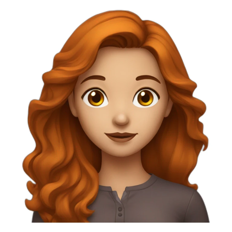 brown hair girl with pumpkin sticker