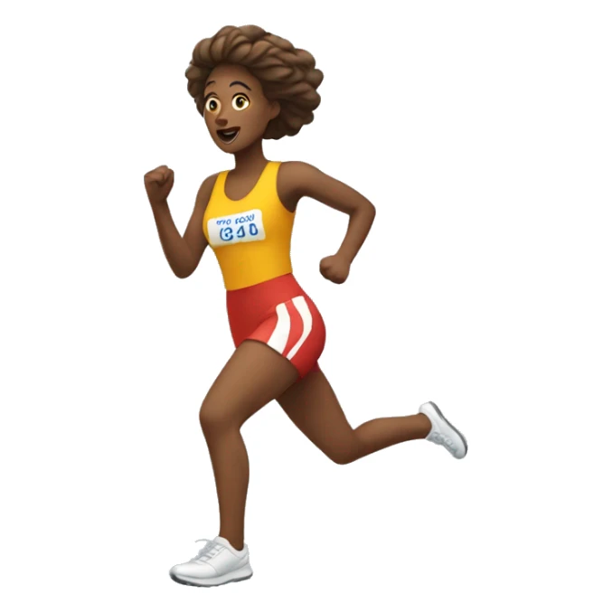 woman sprinting emoji sticker