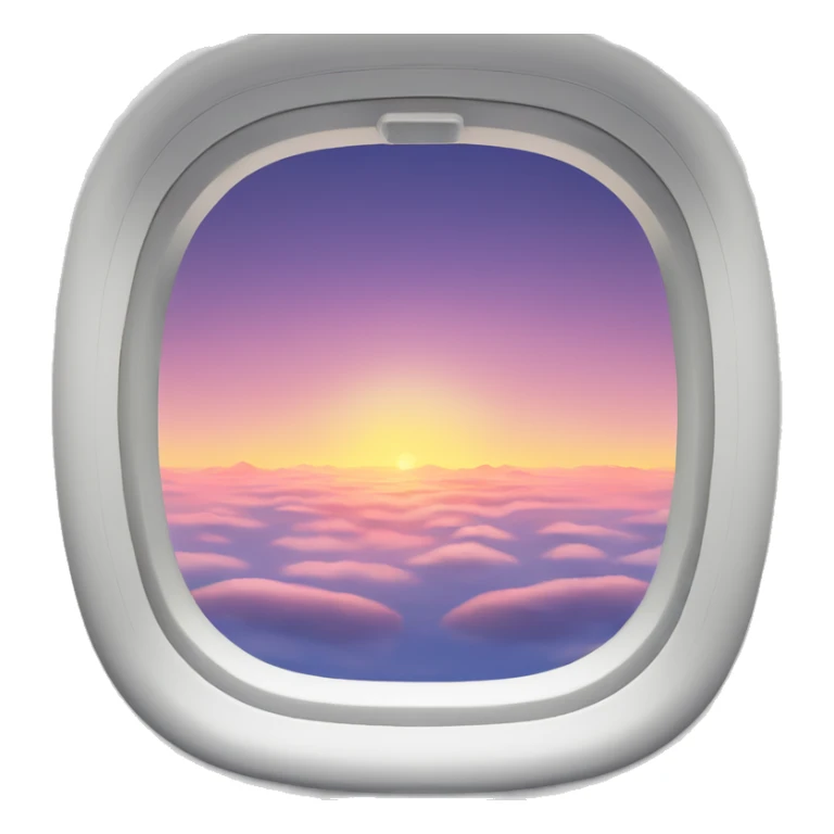 beautiful sunrise from a window plane  sticker