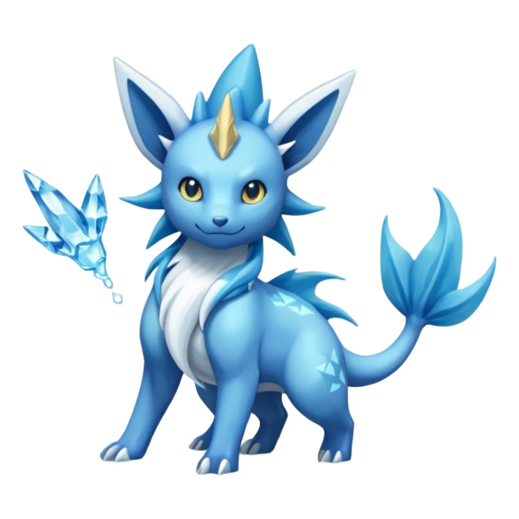 Manectric-Suicune-Amaura-Vaporeon-fusion-hybrid-creature  sticker