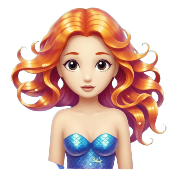 Beautiful mystic mermaid sticker