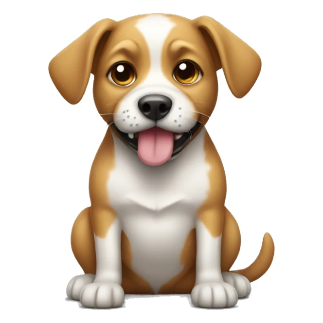 Dog with a ball in its mouth sticker