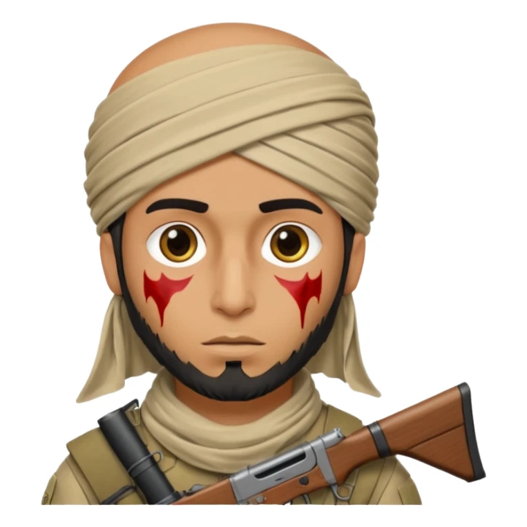 taliban soldier with gunshot wound to the head sticker