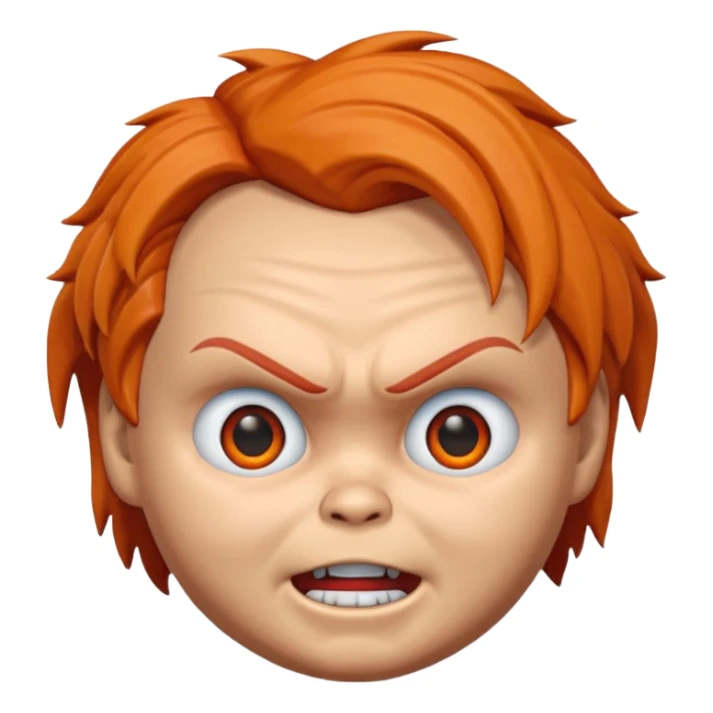 Un emojin de chuky sticker