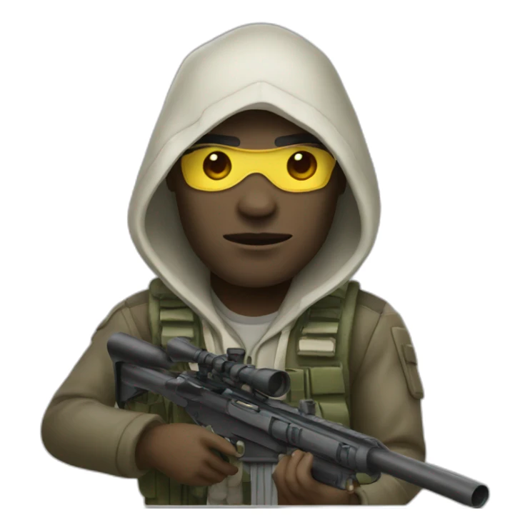 sniper white skin sticker