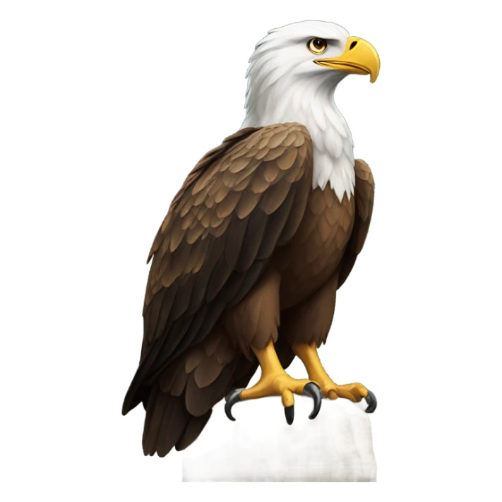Eagle on top of a goat sticker