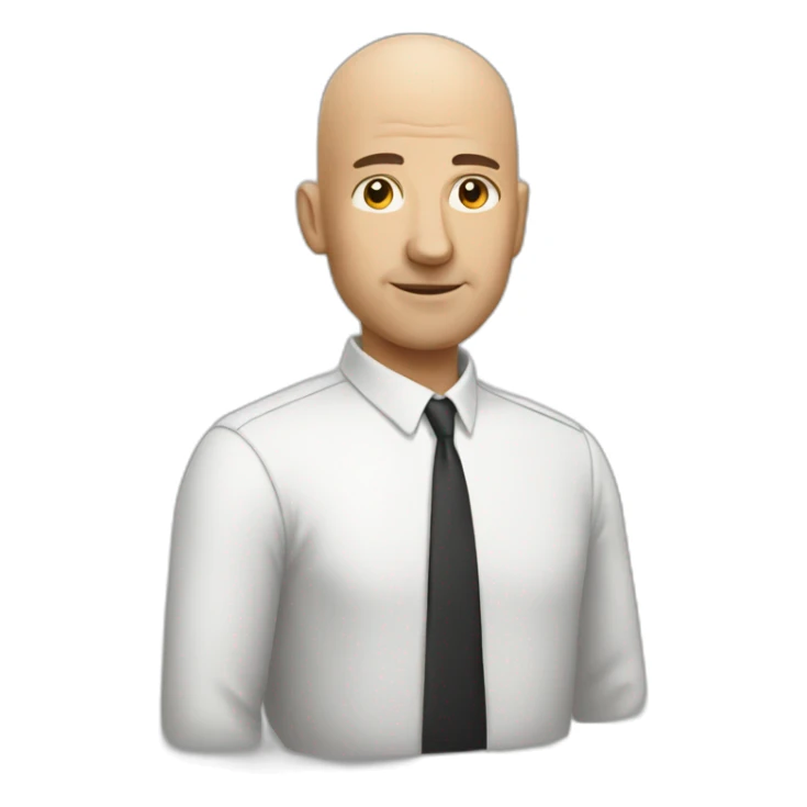 bald person sticker