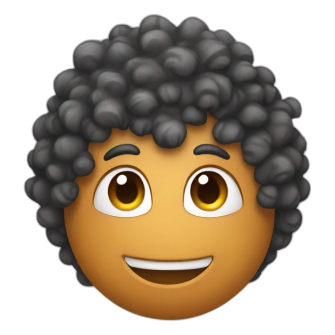 dinosaur with curly hair sticker