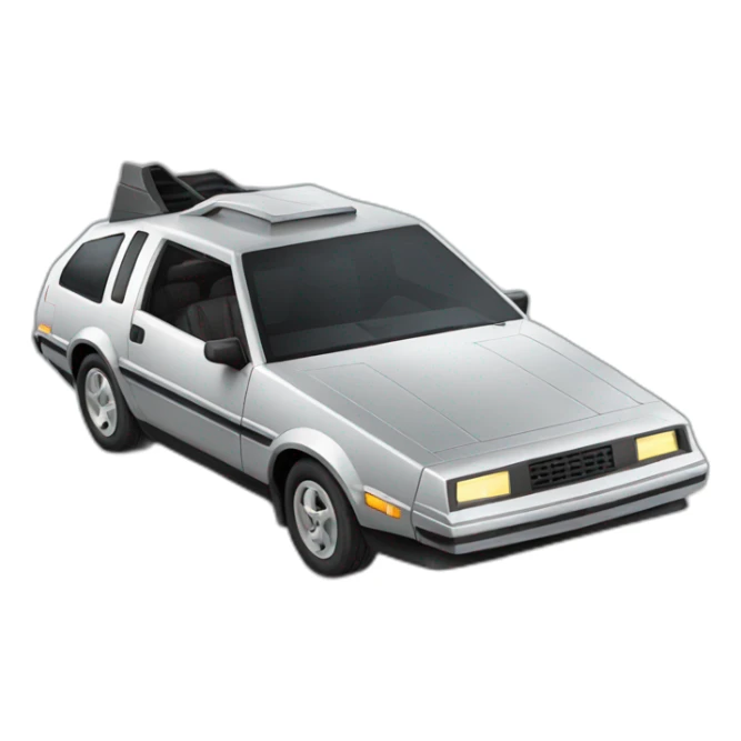 Voiture retour vers le futur sticker