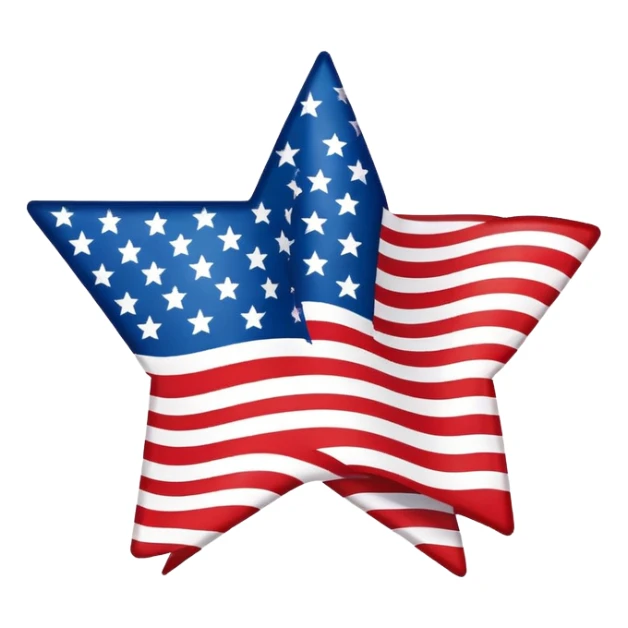 USA outline with the flag as the color sticker