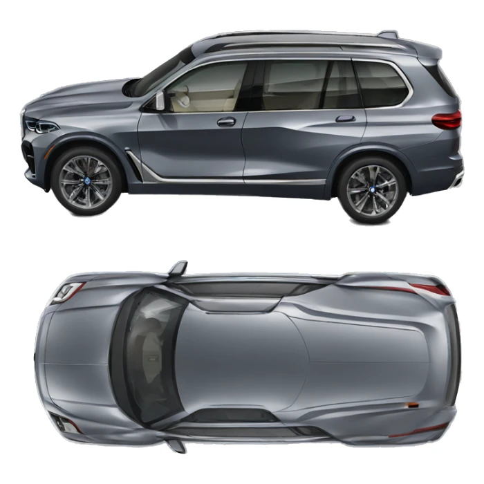 2024 bmw x7 in grey color sticker
